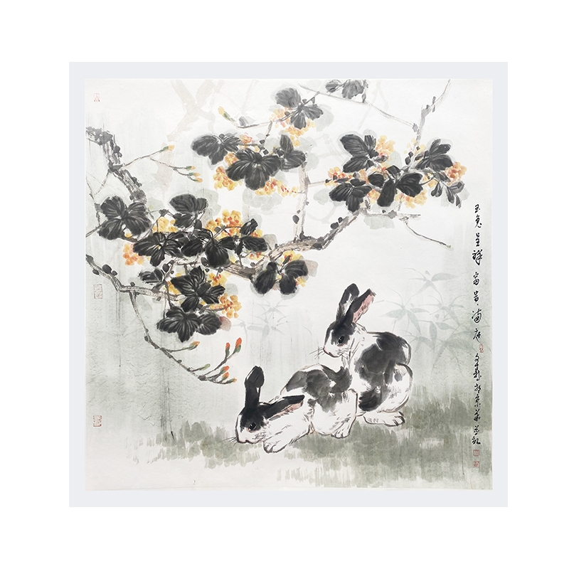 杨文森老师作品《玉兔呈祥》